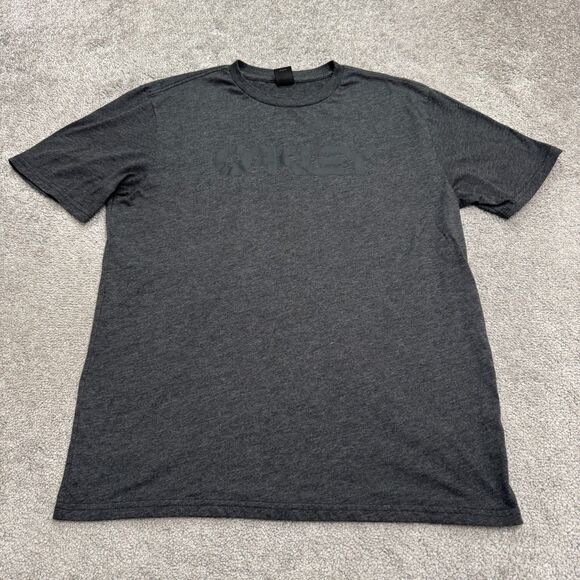 Oakley Regular Fit T-Shirt Mens Large Dark Gray Short Sleeve Crew Neck Logo Tee - Picture 1 of 9